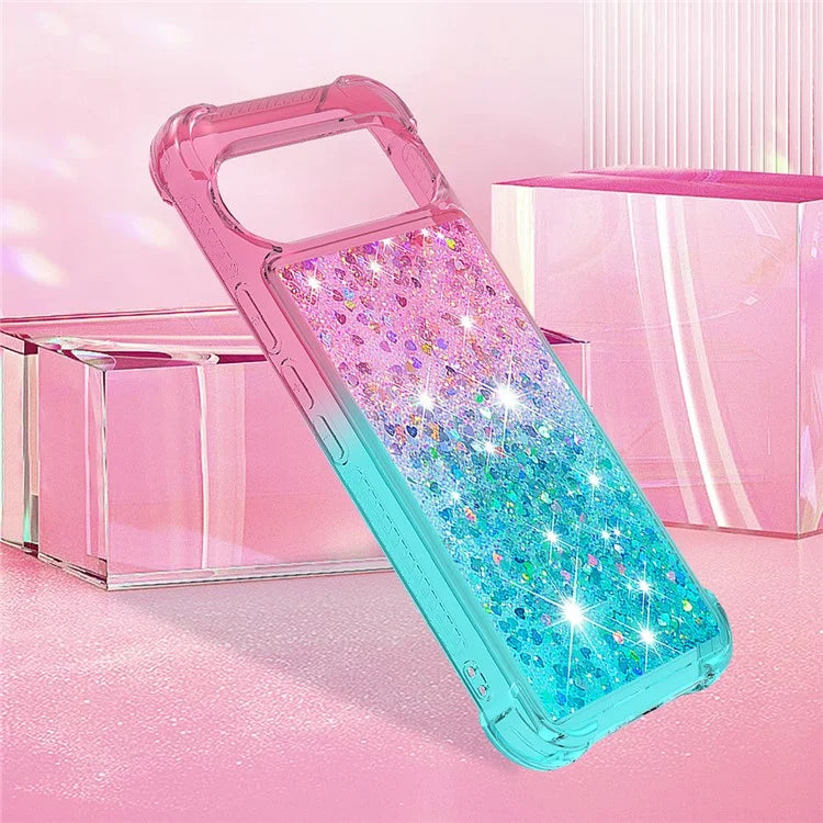 YB Quicksand Series-3 for Google Pixel 9 Case Quicksand Gradient TPU Phone Cover