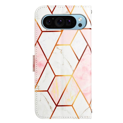 YB Pattern Printing Leather Series-5 For Google Pixel 9 Case Wallet Stand Phone Cover Marble Pattern