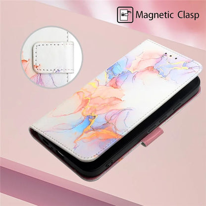 YB Pattern Printing Leather Series-5 For Google Pixel 9 Case Wallet Stand Phone Cover Marble Pattern