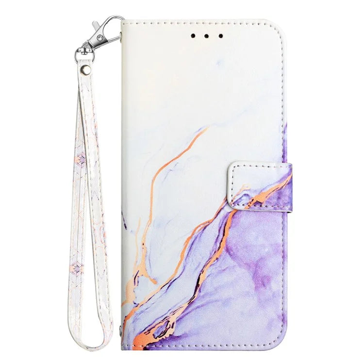 YB Pattern Printing Leather Series-5 For Google Pixel 9 Case Wallet Stand Phone Cover Marble Pattern