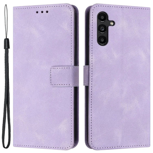 For Samsung Galaxy A24 4G (162.1 x 77.6 x 8.3mm) Case PU Leather Wallet Phone Cover Skin Touch Feeling