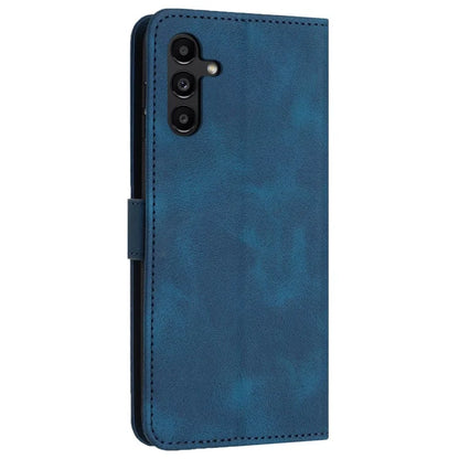 For Samsung Galaxy A34 5G Leather Case Solid Color Stand Wallet Cellphone Shell