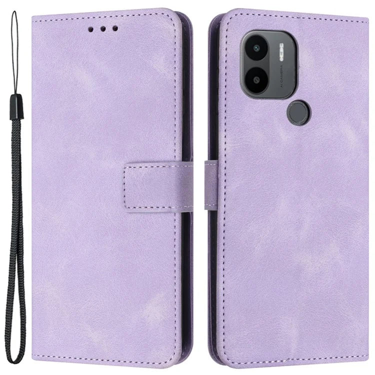 For Xiaomi Redmi A1+ 4G / A2+ 4G / Poco C50 4G Case Skin Feel Leather Wallet Phone Cover