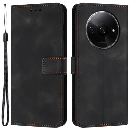 For Xiaomi Redmi A3 Case Solid Color PU Leather Stand Magnetic Closure Phone Cover