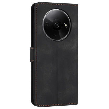 For Xiaomi Redmi A3 Case Solid Color PU Leather Stand Magnetic Closure Phone Cover