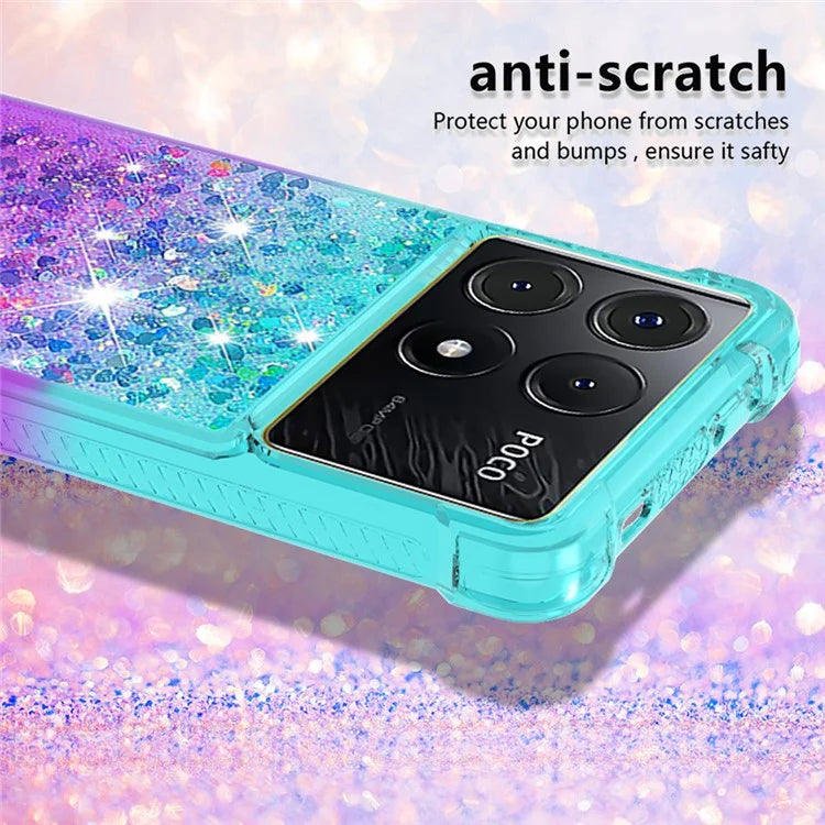 YB Quicksand Series-3 for Xiaomi Poco X6 Pro 5G / Redmi K70E 5G TPU Case Gradient Phone Cover