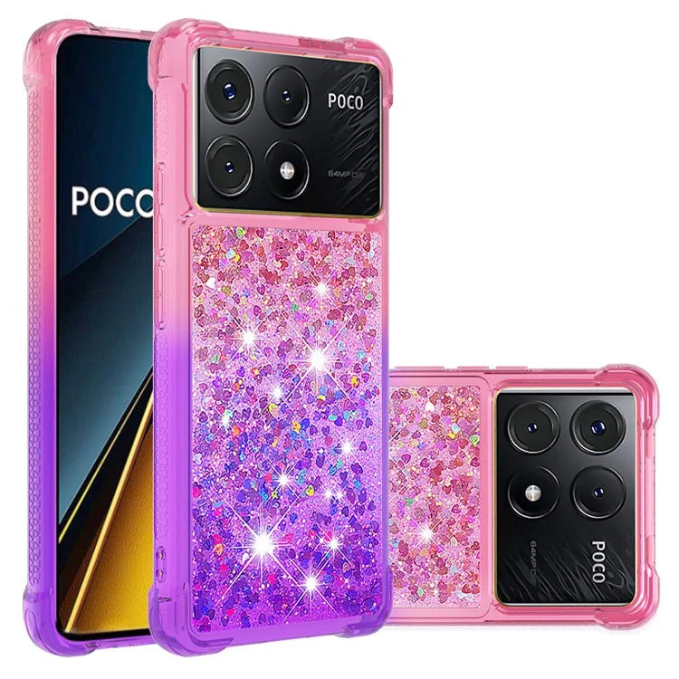 YB Quicksand Series-3 for Xiaomi Poco X6 Pro 5G / Redmi K70E 5G TPU Case Gradient Phone Cover