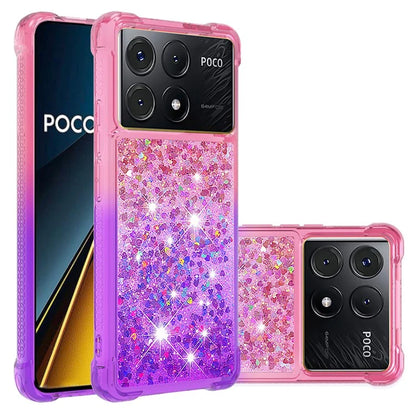 YB Quicksand Series-3 for Xiaomi Poco X6 Pro 5G / Redmi K70E 5G TPU Case Gradient Phone Cover