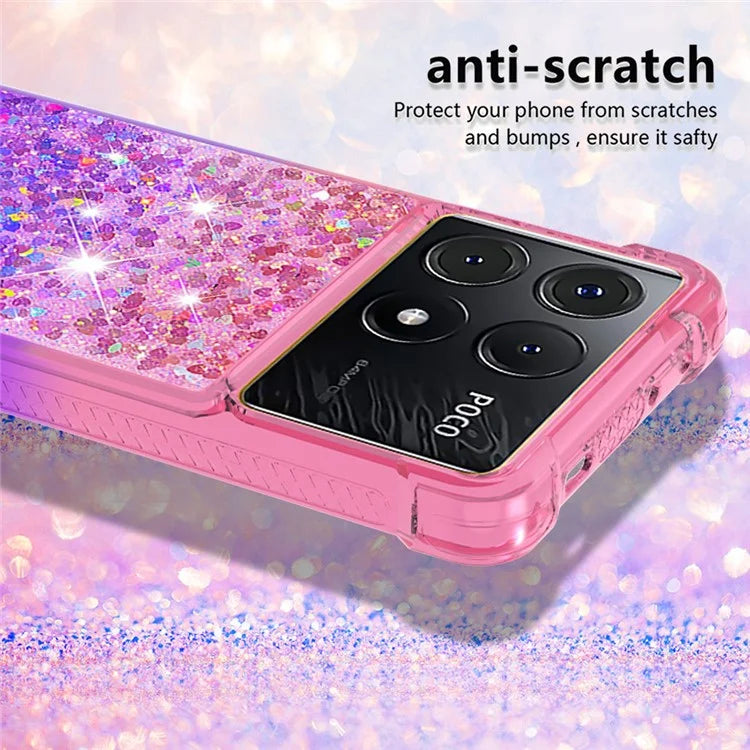 YB Quicksand Series-3 for Xiaomi Poco X6 Pro 5G / Redmi K70E 5G TPU Case Gradient Phone Cover