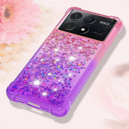 YB Quicksand Series-3 for Xiaomi Poco X6 Pro 5G / Redmi K70E 5G TPU Case Gradient Phone Cover