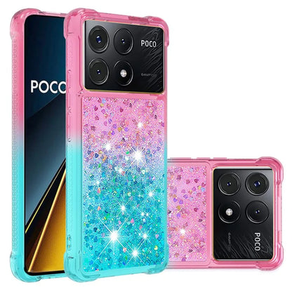 YB Quicksand Series-3 for Xiaomi Poco X6 Pro 5G / Redmi K70E 5G TPU Case Gradient Phone Cover