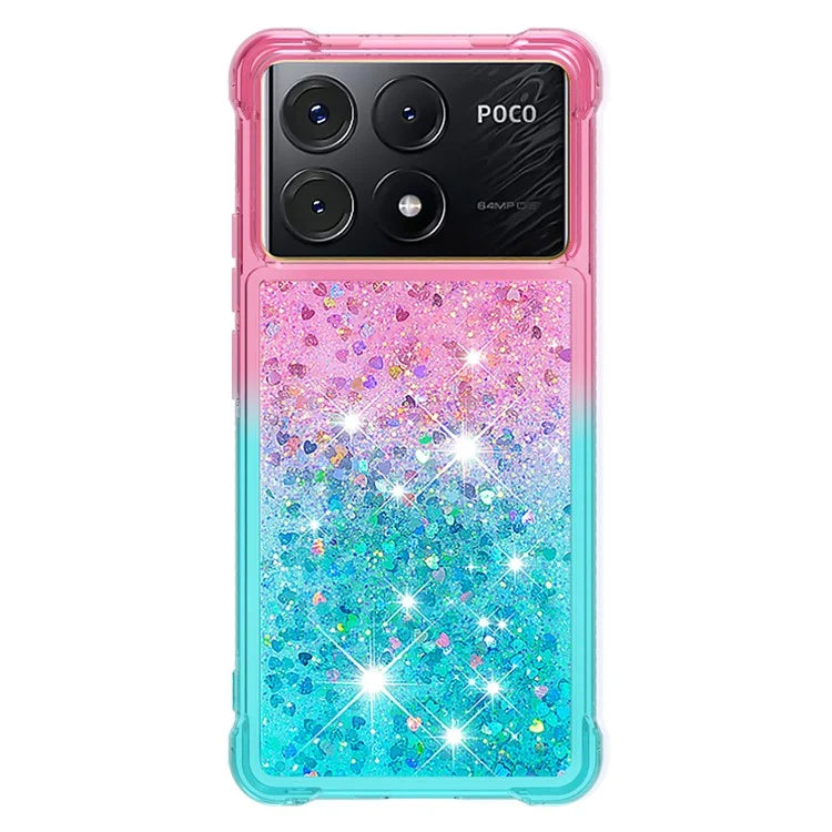 YB Quicksand Series-3 for Xiaomi Poco X6 Pro 5G / Redmi K70E 5G TPU Case Gradient Phone Cover
