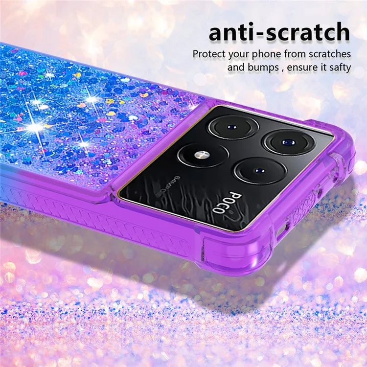 YB Quicksand Series-3 for Xiaomi Poco X6 Pro 5G / Redmi K70E 5G TPU Case Gradient Phone Cover