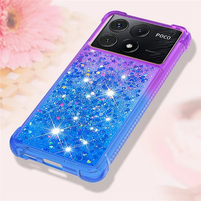 YB Quicksand Series-3 for Xiaomi Poco X6 Pro 5G / Redmi K70E 5G TPU Case Gradient Phone Cover