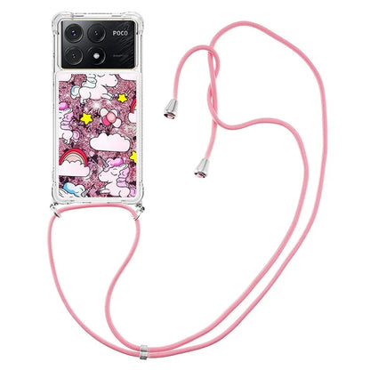 YB Quicksand Series-5 for Xiaomi Poco X6 Pro 5G / Redmi K70E 5G TPU Phone Case Pattern Printing