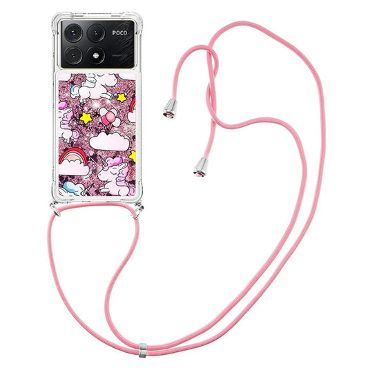 YB Quicksand Series-5 for Xiaomi Poco X6 Pro 5G / Redmi K70E 5G TPU Phone Case Pattern Printing