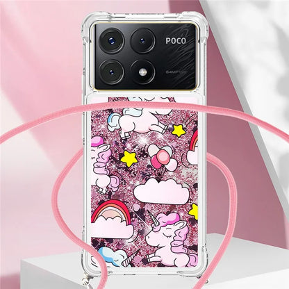 YB Quicksand Series-5 for Xiaomi Poco X6 Pro 5G / Redmi K70E 5G TPU Phone Case Pattern Printing