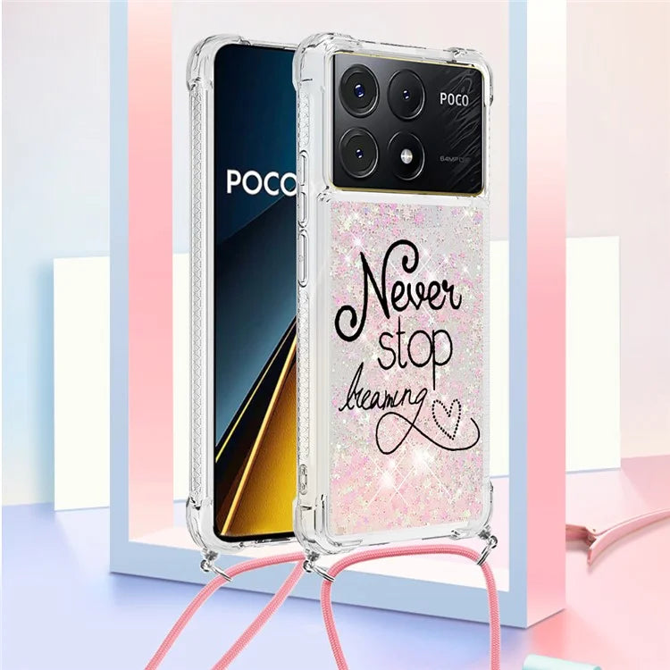 YB Quicksand Series-5 for Xiaomi Poco X6 Pro 5G / Redmi K70E 5G TPU Phone Case Pattern Printing