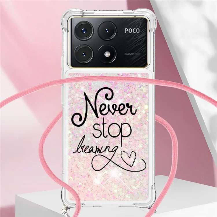 YB Quicksand Series-5 for Xiaomi Poco X6 Pro 5G / Redmi K70E 5G TPU Phone Case Pattern Printing