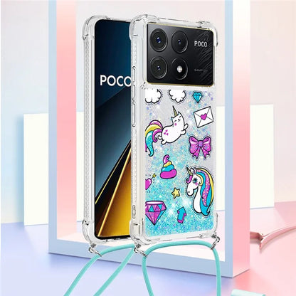YB Quicksand Series-5 for Xiaomi Poco X6 Pro 5G / Redmi K70E 5G TPU Phone Case Pattern Printing