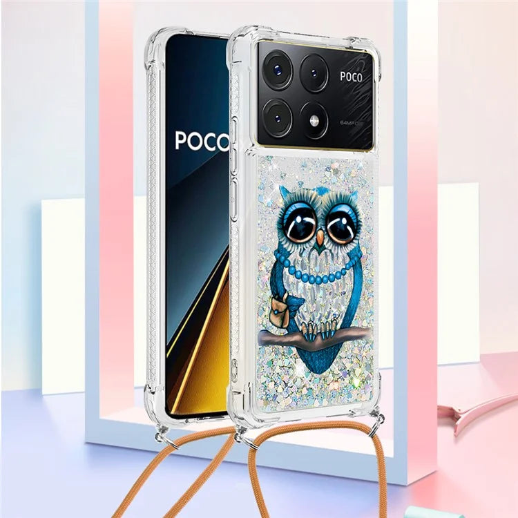 YB Quicksand Series-5 for Xiaomi Poco X6 Pro 5G / Redmi K70E 5G TPU Phone Case Pattern Printing