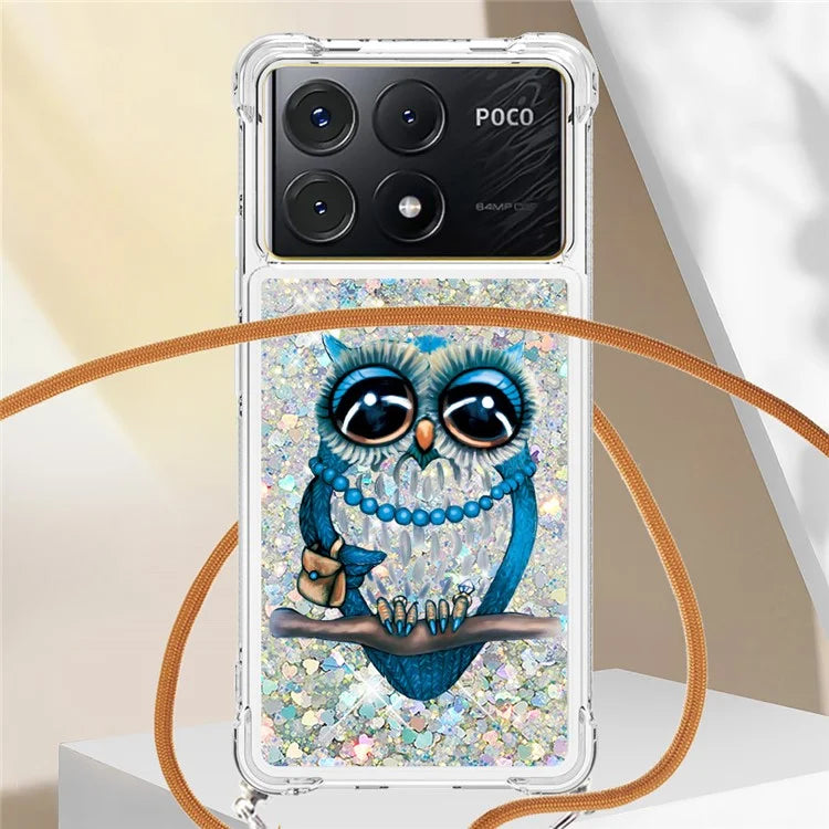 YB Quicksand Series-5 for Xiaomi Poco X6 Pro 5G / Redmi K70E 5G TPU Phone Case Pattern Printing