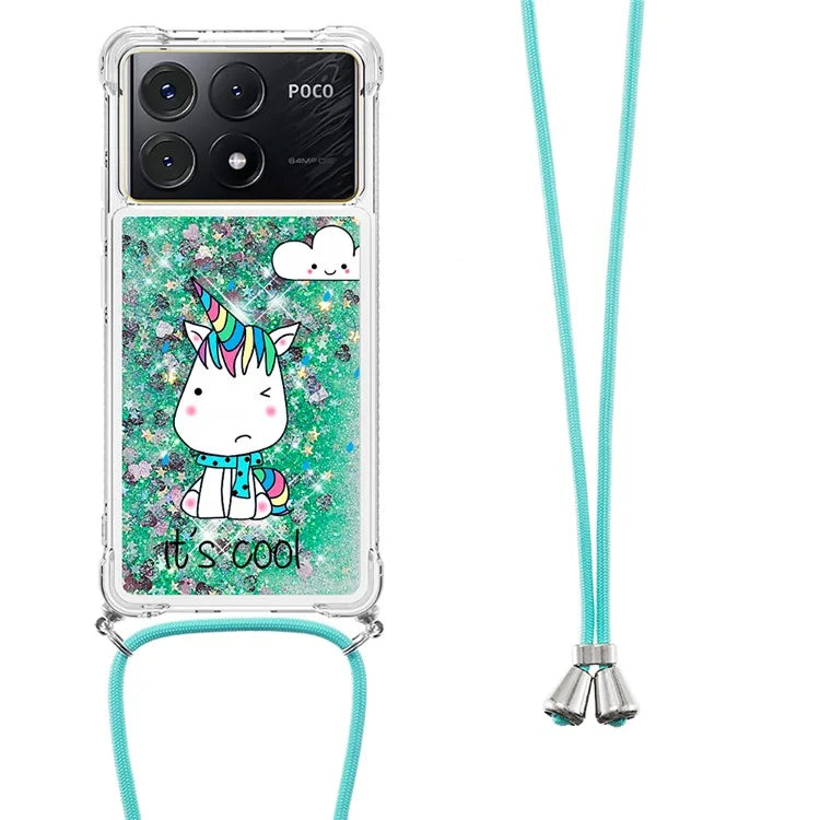 YB Quicksand Series-5 for Xiaomi Poco X6 Pro 5G / Redmi K70E 5G TPU Phone Case Pattern Printing