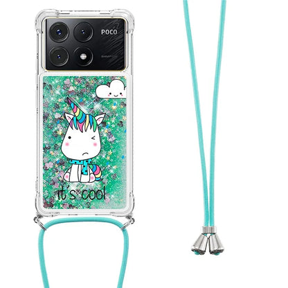 YB Quicksand Series-5 for Xiaomi Poco X6 Pro 5G / Redmi K70E 5G TPU Phone Case Pattern Printing