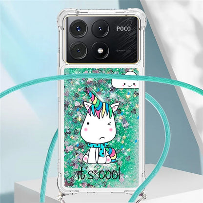 YB Quicksand Series-5 for Xiaomi Poco X6 Pro 5G / Redmi K70E 5G TPU Phone Case Pattern Printing