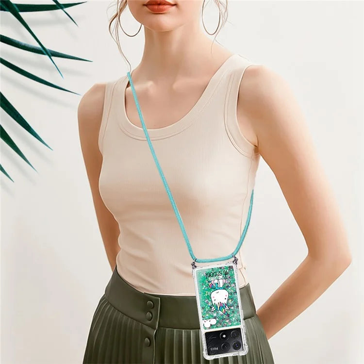 YB Quicksand Series-5 for Xiaomi Poco X6 Pro 5G / Redmi K70E 5G TPU Phone Case Pattern Printing