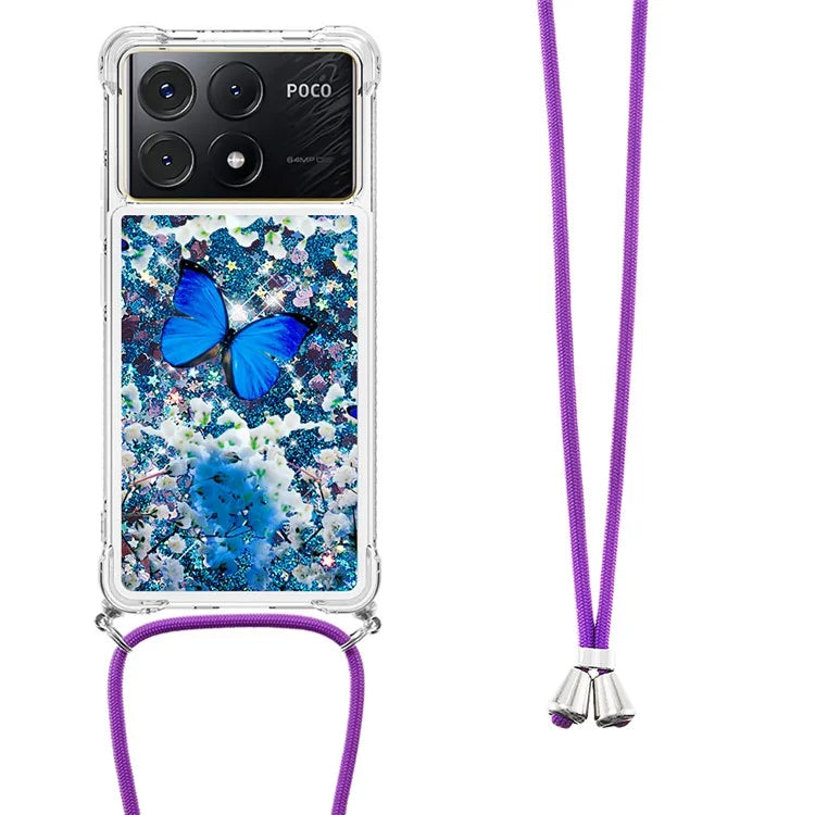 YB Quicksand Series-5 for Xiaomi Poco X6 Pro 5G / Redmi K70E 5G TPU Phone Case Pattern Printing