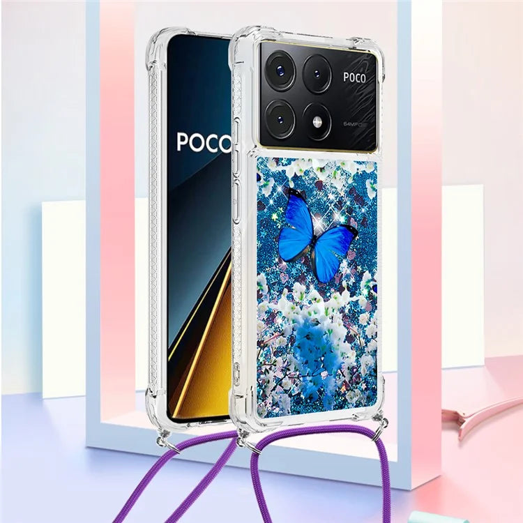 YB Quicksand Series-5 for Xiaomi Poco X6 Pro 5G / Redmi K70E 5G TPU Phone Case Pattern Printing