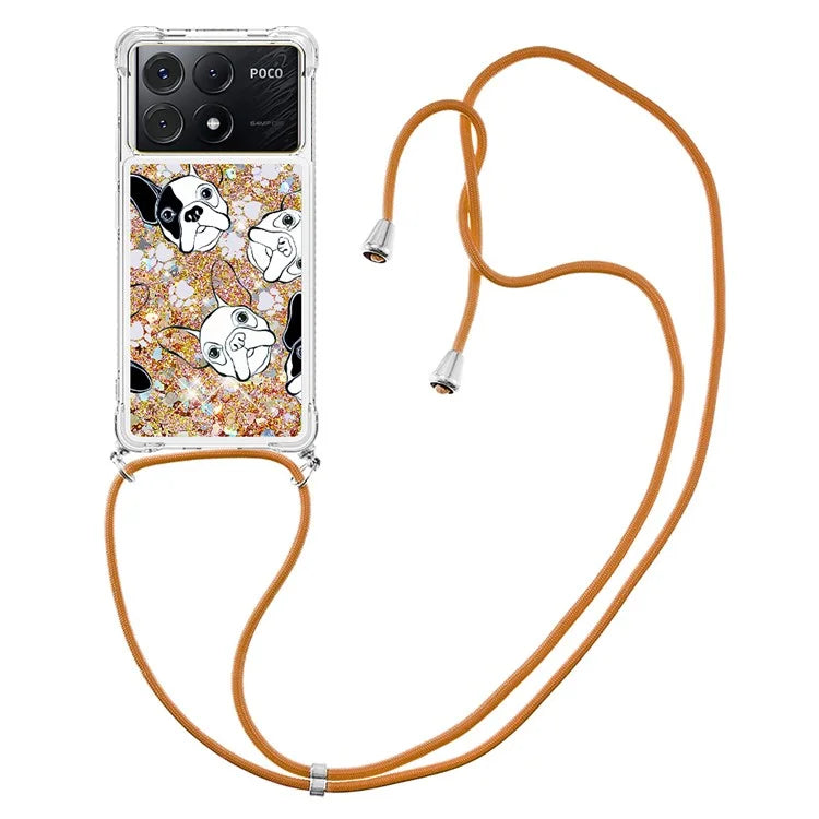 YB Quicksand Series-5 for Xiaomi Poco X6 Pro 5G / Redmi K70E 5G TPU Phone Case Pattern Printing