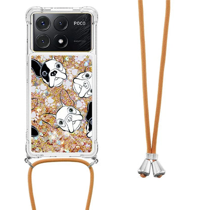 YB Quicksand Series-5 for Xiaomi Poco X6 Pro 5G / Redmi K70E 5G TPU Phone Case Pattern Printing