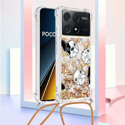YB Quicksand Series-5 for Xiaomi Poco X6 Pro 5G / Redmi K70E 5G TPU Phone Case Pattern Printing