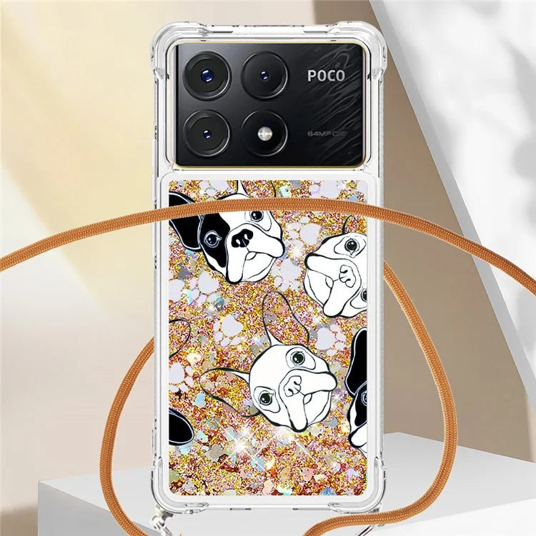 YB Quicksand Series-5 for Xiaomi Poco X6 Pro 5G / Redmi K70E 5G TPU Phone Case Pattern Printing