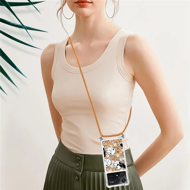 YB Quicksand Series-5 for Xiaomi Poco X6 Pro 5G / Redmi K70E 5G TPU Phone Case Pattern Printing