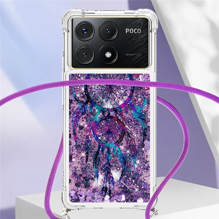 YB Quicksand Series-5 for Xiaomi Poco X6 Pro 5G / Redmi K70E 5G TPU Phone Case Pattern Printing