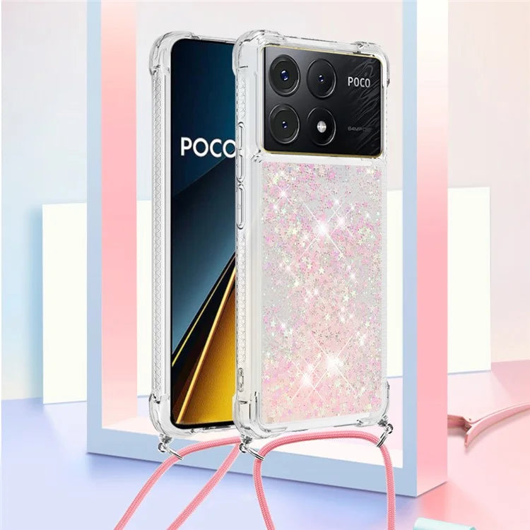 YB Quicksand Series-4 For Xiaomi Poco X6 Pro 5G / Redmi K70E 5G Case Anti-dop Phone TPU Cover