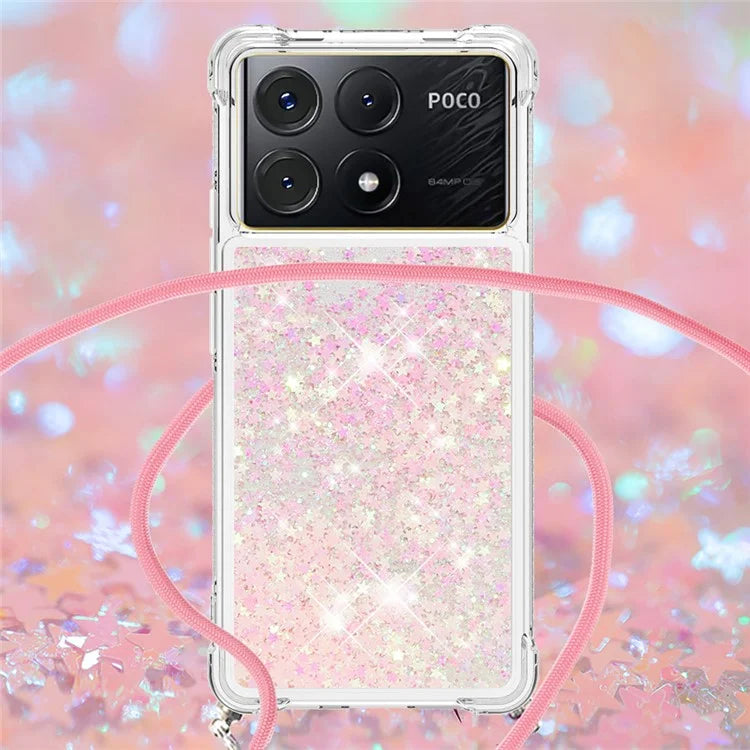 YB Quicksand Series-4 For Xiaomi Poco X6 Pro 5G / Redmi K70E 5G Case Anti-dop Phone TPU Cover