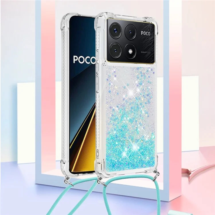 YB Quicksand Series-4 For Xiaomi Poco X6 Pro 5G / Redmi K70E 5G Case Anti-dop Phone TPU Cover