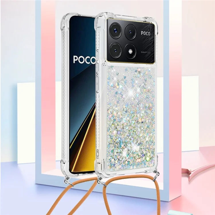 YB Quicksand Series-4 For Xiaomi Poco X6 Pro 5G / Redmi K70E 5G Case Anti-dop Phone TPU Cover