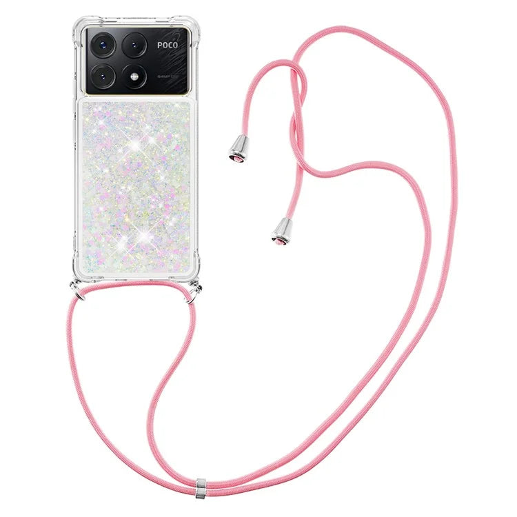 YB Quicksand Series-4 For Xiaomi Poco X6 Pro 5G / Redmi K70E 5G Case Anti-dop Phone TPU Cover