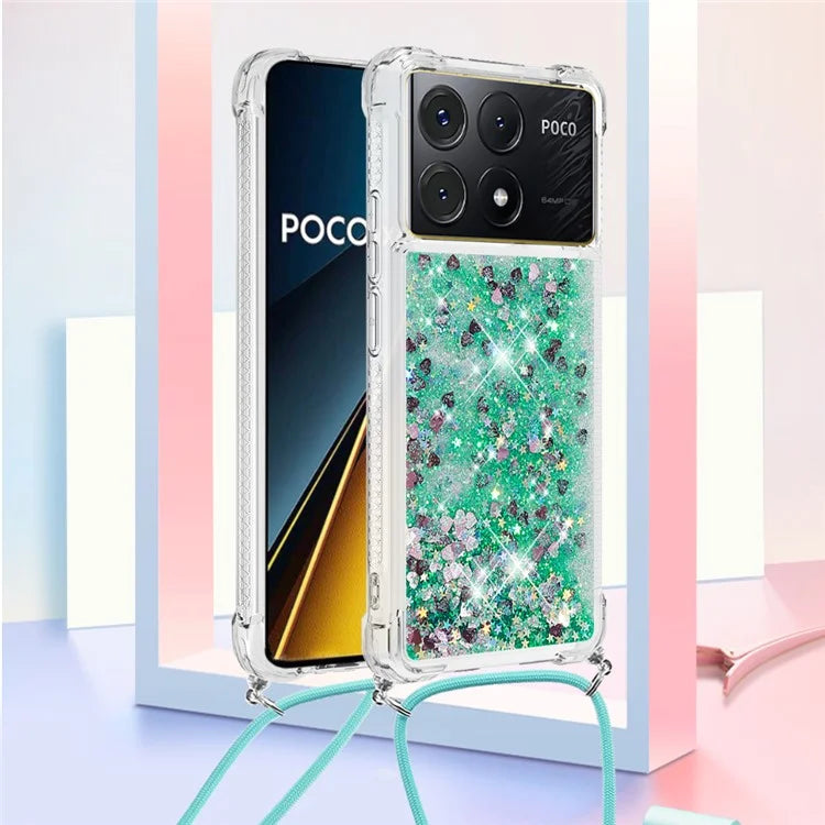 YB Quicksand Series-4 For Xiaomi Poco X6 Pro 5G / Redmi K70E 5G Case Anti-dop Phone TPU Cover