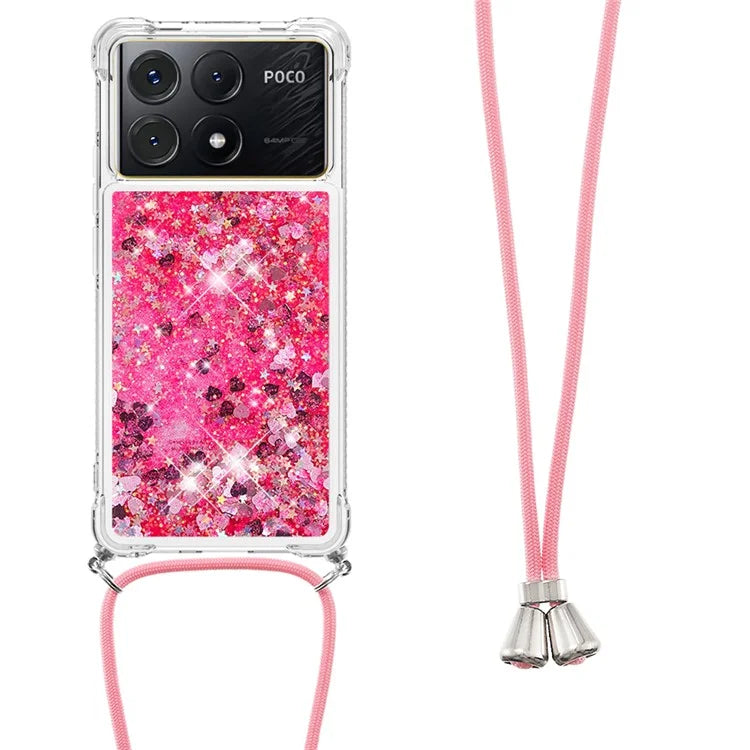 YB Quicksand Series-4 For Xiaomi Poco X6 Pro 5G / Redmi K70E 5G Case Anti-dop Phone TPU Cover