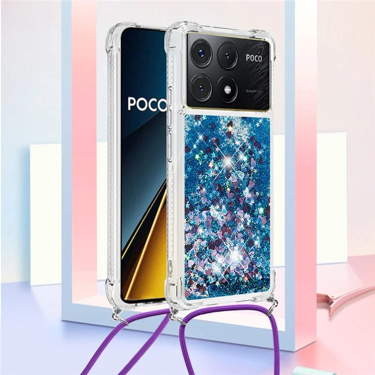 YB Quicksand Series-4 For Xiaomi Poco X6 Pro 5G / Redmi K70E 5G Case Anti-dop Phone TPU Cover