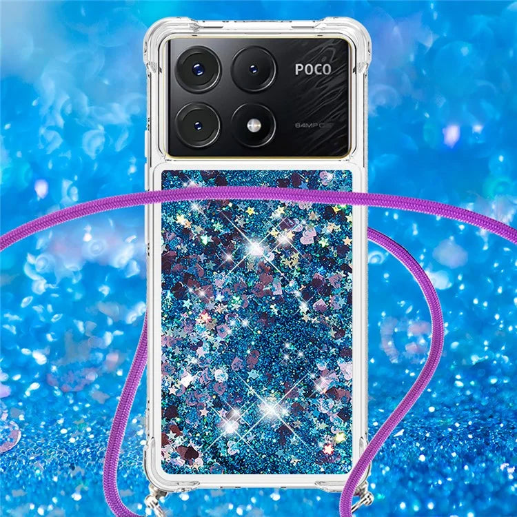 YB Quicksand Series-4 For Xiaomi Poco X6 Pro 5G / Redmi K70E 5G Case Anti-dop Phone TPU Cover