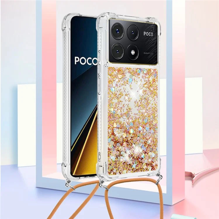 YB Quicksand Series-4 For Xiaomi Poco X6 Pro 5G / Redmi K70E 5G Case Anti-dop Phone TPU Cover