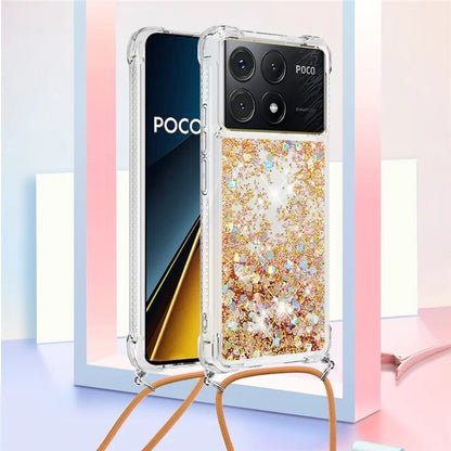 YB Quicksand Series-4 For Xiaomi Poco X6 Pro 5G / Redmi K70E 5G Case Anti-dop Phone TPU Cover