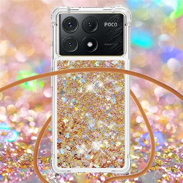YB Quicksand Series-4 For Xiaomi Poco X6 Pro 5G / Redmi K70E 5G Case Anti-dop Phone TPU Cover